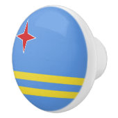 Aruba-vlag Keramische Knop (Rechts)