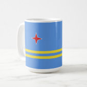 Aruba-vlag Koffiemok (Voorkant links)