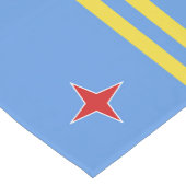 Aruba-vlag Korte Tafelloper (Hoek)