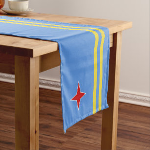 Aruba-vlag Korte Tafelloper