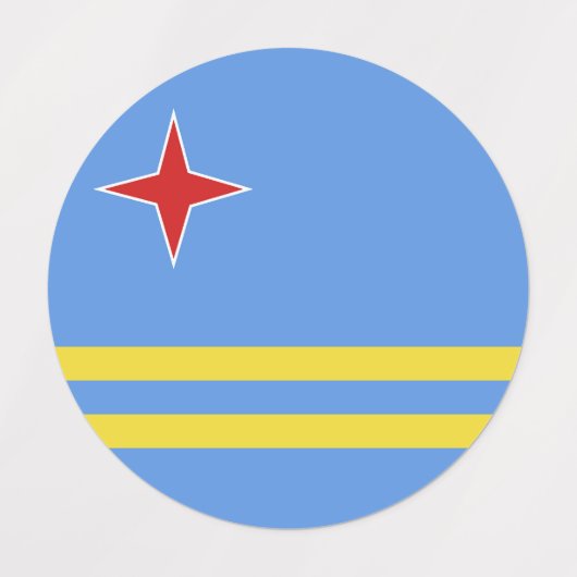 Aruba-vlag Labels (Design 2)