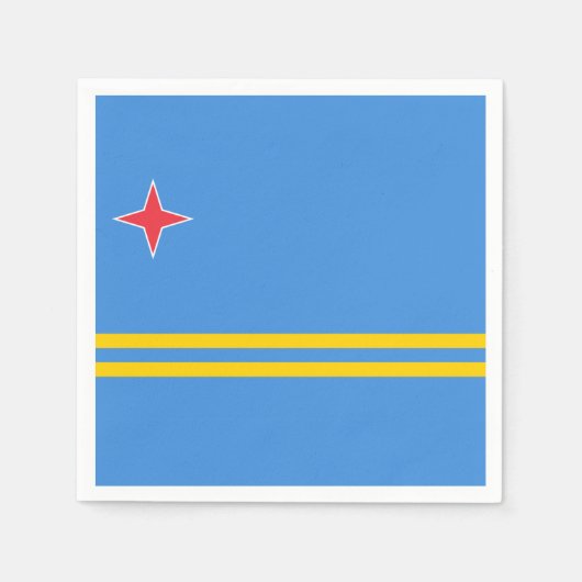 Aruba vlag Papier servet (Voorkant)