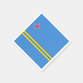 Aruba vlag Papier servet (Hoek)