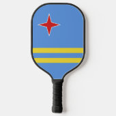 Aruba-vlag Pickleball Paddle (Achterkant)