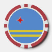 Aruba-vlag Poker Chips (Voorkant)