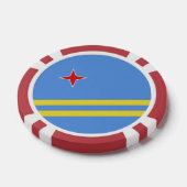 Aruba-vlag Poker Chips (Enkel)