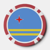 Aruba-vlag Poker Chips (Achterkant)