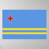 Aruba-vlag Poster (Voorkant)