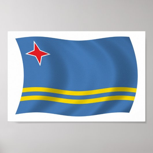 Aruba Vlag Poster Print (Voorkant)