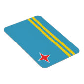 Aruba vlag Premium magneet (Rechterzijde)