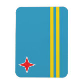 Aruba vlag Premium magneet (Verticaal)