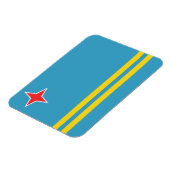 Aruba vlag Premium magneet (Linkerzijde)