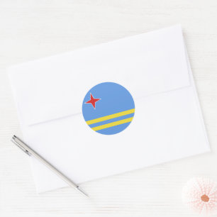 Aruba-vlag Ronde Sticker