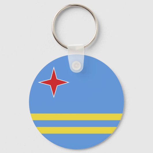 Aruba-vlag Sleutelhanger (Voorkant)
