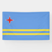 Aruba-vlag Spandoek (Horizontaal)