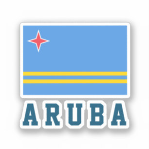 Aruba-vlag Sticker