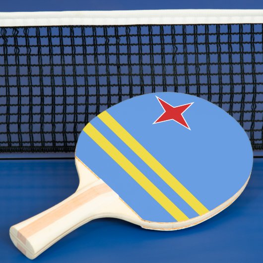 Aruba-vlag Tafeltennisbatje (Insitu)