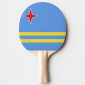 Aruba-vlag Tafeltennisbatje (Voorkant)