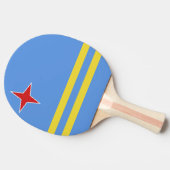 Aruba-vlag Tafeltennisbatje (Zijkant)