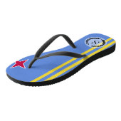 Aruba-vlag Teenslippers (Schuin)