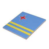 Aruba-vlag Tegeltje (Zijkant)