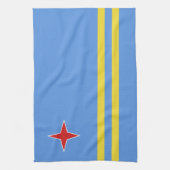 Aruba-vlag Theedoek (Verticaal)