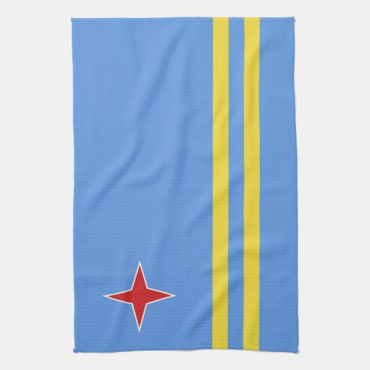 Aruba-vlag Theedoek (Verticaal)