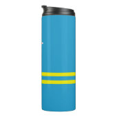 Aruba Vlag Totaal Thermische Tumbler Thermosbeker (Geroteerd rechts)
