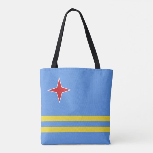 Aruba-vlag Tote Bag (Achterkant)