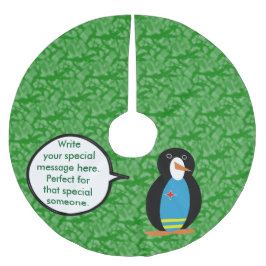 Aruba Vlag Vakantie Ms. Penguin aan het praten Kerstboom Rok