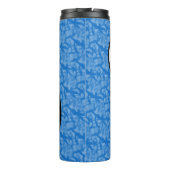 Aruba Vlag Vakantie Ms. Penguin aan het praten Thermosbeker (Achterkant)