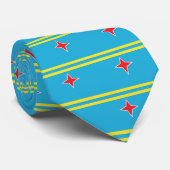 Aruba - Vlag van hoge kwaliteit Stropdas (Opgerold)