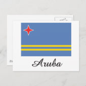 Aruba-vlaggenontwerp Briefkaart (Voorkant / Achterkant)