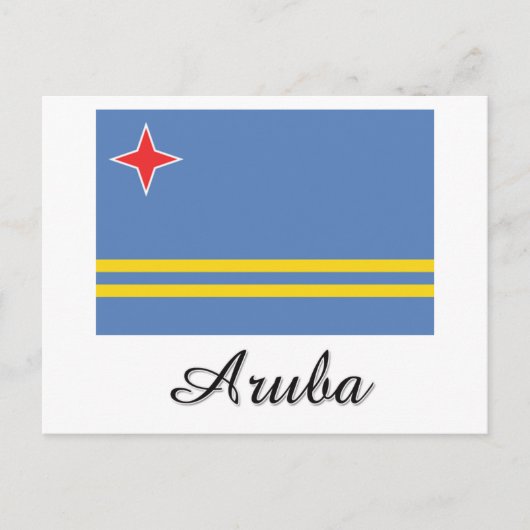 Aruba-vlaggenontwerp Briefkaart (Voorkant)