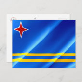 Aruba - Vlaggolven - Briefkaart (Voorkant / Achterkant)