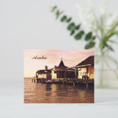 Aruba, vroeg-ochtendpier briefkaart (Staand voorkant)