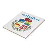 Aruba-wapenschild Tegeltje (Zijkant)