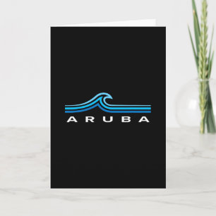 Aruba Waves Vintage Heren Dames Meisjes Jongens Re Kaart