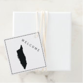 Aruba Welcome Bag Gift Label voor Wedding Weekend (In situ)