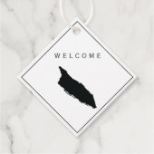 Aruba Welcome Bag Gift Label voor Wedding Weekend (Voorkant)