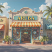 Aruba winkel sticker (Voorkant)