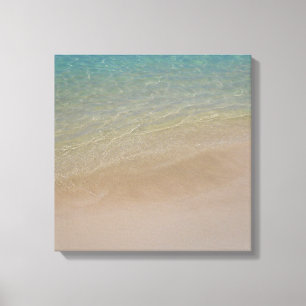 Aruba zandstrand blauwe oceaan canvas afdruk