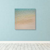 Aruba zandstrand blauwe oceaan canvas afdruk (Insitu (Houten vloer))