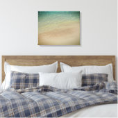 Aruba zandstrand blauwe oceaan canvas afdruk (Insitu (Slaapkamer))