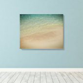 Aruba zandstrand blauwe oceaan canvas afdruk (Insitu (Houten vloer))
