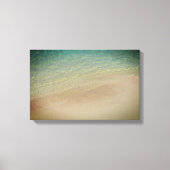 Aruba zandstrand blauwe oceaan canvas afdruk (Voorkant)