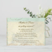 Aruba Zeeschildpad Modern Kust Oceaan Strand Save The Date (Staand voorkant)