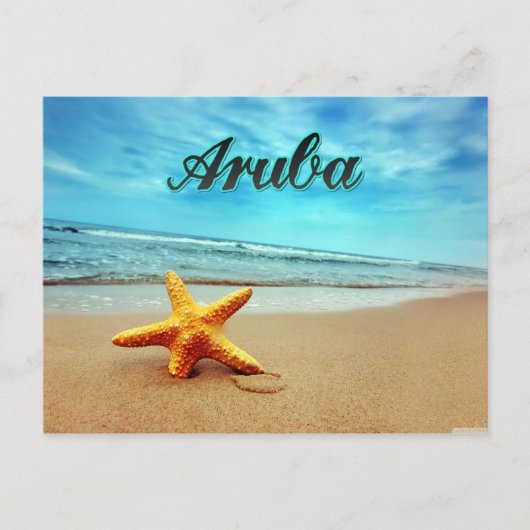 Aruba-zeester Briefkaart (Voorkant)