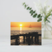 Aruba-zonsondergang Briefkaart (Staand voorkant)