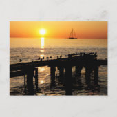 Aruba-zonsondergang Briefkaart (Voorkant)